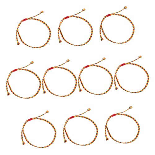 IMIKEYA 10 Stück Bunt Geflochtene Armbänder für Damen Teiliges Verstellbare und Handgefertigte Schmuckstücke für Sommer Fußkettchen und Handgelenksschmuck für Strandpartys und Freizeit von IMIKEYA
