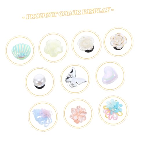 IMIKEYA 10 Stück Dekorative Schuhclips mit Kristallperlen und Pailletten Abnehmbare Blumen-schnallen für Damen Elegante Schmuck-braut-schuhdekoration für Hochzeit Party und Alltag von IMIKEYA