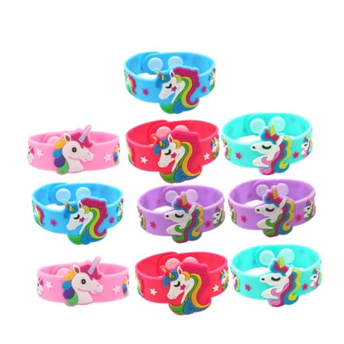 IMIKEYA 10 Stück Kinderarmbänder uhrenarmbänder Silikonarmband Silikon-Armbänder Party-Armband Partyarmband aus Silikon von IMIKEYA