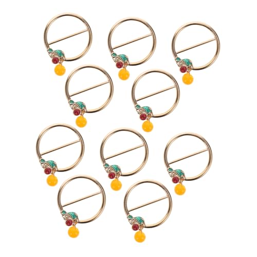 IMIKEYA 10stücke Kleine Metallschnallen Schalring-clips Für Schals Strickjacken-clips Modeaccessoires Schnallenringe Aus Zinklegierung Bekleidungszubehör Universalschnallen Mit von IMIKEYA
