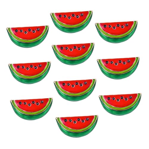 IMIKEYA 10 Stück Stylische Wassermelonen Brosche Kreative Cartoon Anstecknadel Legierung für Taschen Kleidung und Hüte Niedliches und Tragbares Design für Jede Gelegenheit von IMIKEYA