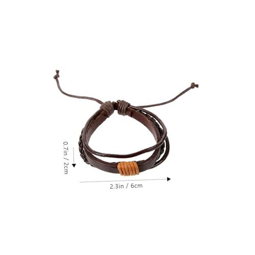 IMIKEYA 10 Stück Teiliges Armband Handgewebtes Cuff Bracelet im Retro Stil Modisches Leichtes Strapazierfähiges Wickelarmband für Damen und Herren Vielseitiger Schmuck für Sommer und von IMIKEYA