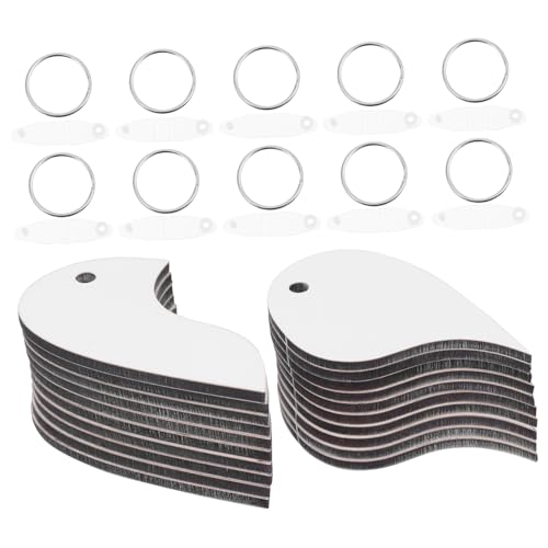 IMIKEYA 10 Stück Teiliges Herz Schlüsselanhänger DIY Eleganter Schlüsselring Anhänger Herzform Kreativ Langlebig für Schlüssel Schmuckherstellung Geschenkideen von IMIKEYA