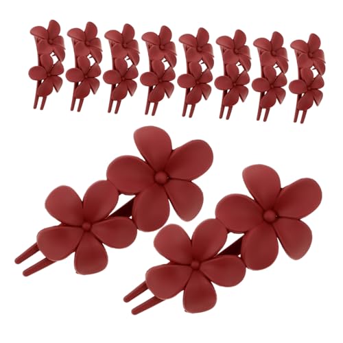 IMIKEYA 10 Stück Teiliges Matte Große Blumen Haarspangen für Frauen Dekorative Duckbill Haarklammern Geeignet für Dickes Langes Haar Styling Clips für Alltag und Festliche Anlässe von IMIKEYA