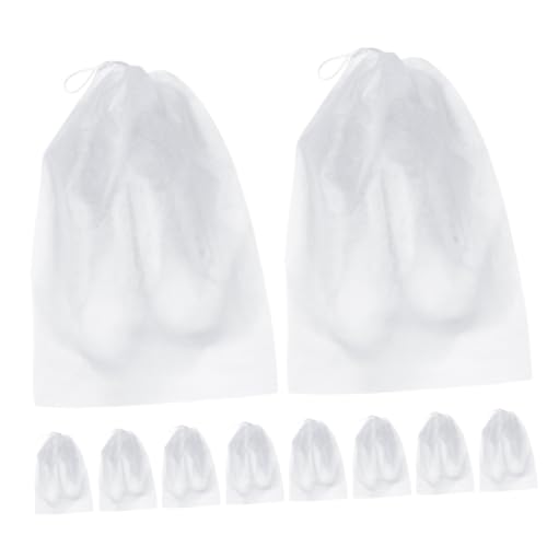 IMIKEYA 10 Stück Wiederverwendbare Schuhbeutel mit Kordelzug Strapazierfähigem Vliesstoff Feuchtigkeitsresistent Vielseitig als Reise Organizer für Schuhe Accessoires Geeignet für Damen von IMIKEYA