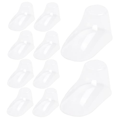 IMIKEYA 100 Stück Teiliges Transparente Kunststoff Babyschuh formen Babyfüße Display ständer für Söckchen Robuste Halter für Junge Mädchen Schuhe Formstabil und Langlebig als Geschenk von IMIKEYA