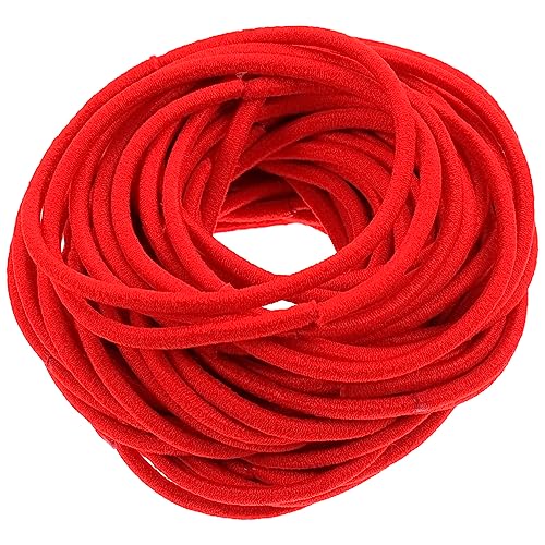 IMIKEYA 100stücke Elastische Haargummis Für Mädchen Rote Gummibänder Haarbänder Und Haarschmuck Für Junge Mädchen Geeignet Für Mitteldickes Dickes Haar von IMIKEYA