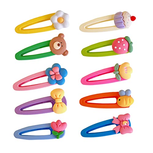 IMIKEYA 10stücke Teiliges Set Cartoon Haarspangen Für Mädchen Farbenfrohe Praktische Haarklammern Aus Resin Für Jeden Anlass Für Kleine Mädchen von IMIKEYA