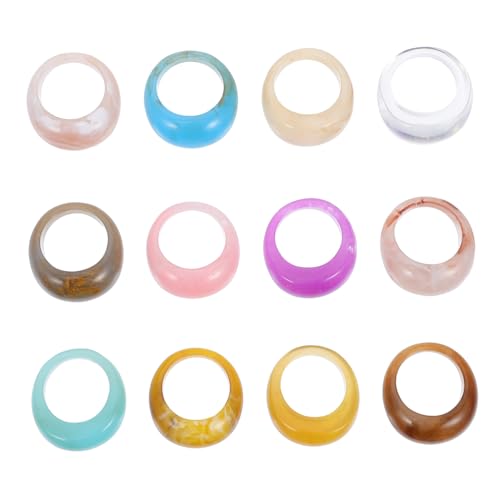 IMIKEYA 12 Stück Buntes Teiliges Dicken Kuppelförmigen Vintage Resin Ringen für Frauen Verstellbare Finger und Knöchel Ringe für Täglichen Gebrauch oder Besondere Anlässe IMIKEYA 12 Stück Buntes Teiliges Dicken Kuppelförmigen Vintage Resin Ringen für Frauen Verstellbare Finger und Knöchel Ringe für Täglichen Gebrauch oder Besondere Anlässe von IMIKEYA
