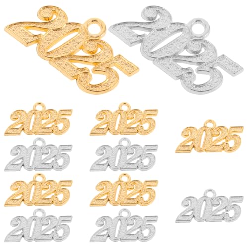 IMIKEYA 12 Stück DIY Charms Anhänger Metallpendants für Armbänder Ohrringe Schlüsselanhänger Silbern Gold für Kreative Schmuckherstellung und Bastelprojekte von IMIKEYA