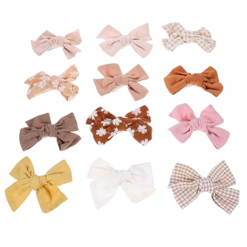 IMIKEYA 12stücke Mädchen Haarschleifen Clips Schleifen Haarspangen Für Kleine Mädchen Haarschmuck Barrettes Accessoires Für von IMIKEYA