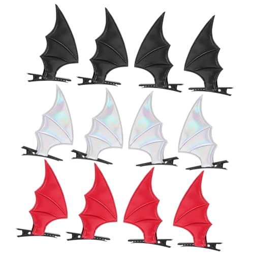 IMIKEYA 12 Stück Haarspange Ausgefallene Haarspangen Damen Fledermaus Haarspangen Für Frauen Festival Dekorative Haarschmuck Für Cosplay Cartoon Haarspange von IMIKEYA