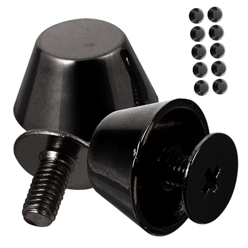 IMIKEYA 12 Stück Teiliges Metallfüße für Taschen Zinklegierung DIY Studs Schrauben für Geldbörsen Handtaschen Bodenschutz Langlebig Farbig von IMIKEYA