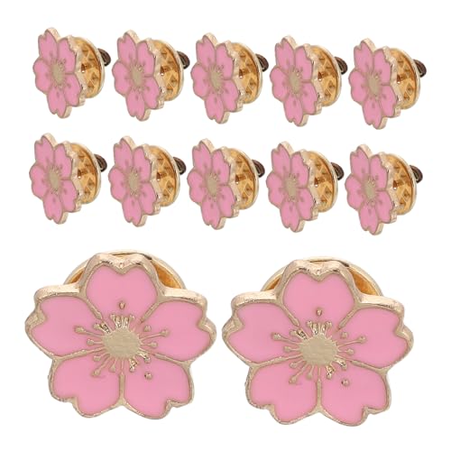 IMIKEYA 12 Stück Teiliges Niedliche Cartoon Broschen für Damen Japanischer Stil Kirschblüten Anstecknadeln Vielseitige Pins für Kleidung Taschen und Hüte Langlebiger Legierung von IMIKEYA