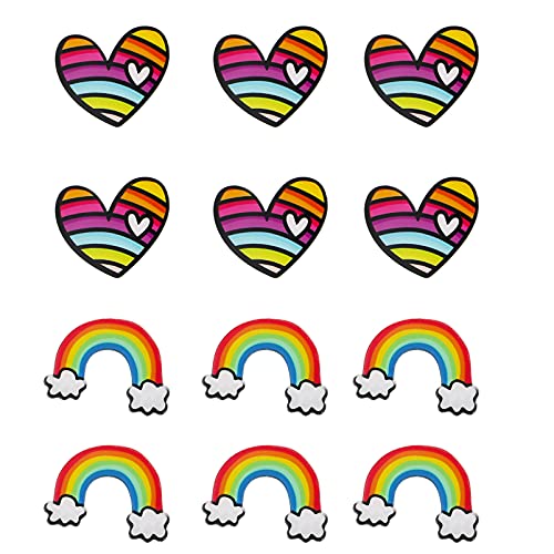 IMIKEYA 12 Stück Teiliges Regenbogen Broschen Hochwertige Abzeichen mit Einzigartigem Design für Kleidung Taschen und für Kreative Bastelprojekte von IMIKEYA