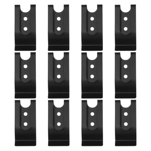 IMIKEYA 12 Stück Teiliges Schwarz Federclip Halter für Handyhüllen Vielseitige DIY Befestigung für Gürtel Taschen und Lederarbeiten Robuste Eisenclips mit Sicherem Halt von IMIKEYA