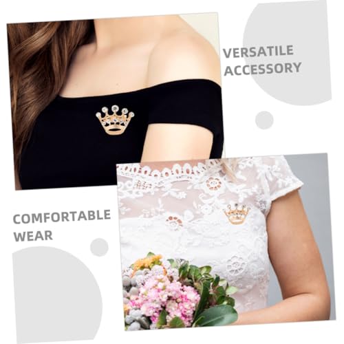 IMIKEYA 15 Stück Teiliges Kronen Goldfarben Kleine Elegante Tiara Anstecknadeln aus Langlebiger Legierung Leicht und Komfortabel Vielseitiger Schmuck für Damen Hochzeit Geburtstag von IMIKEYA