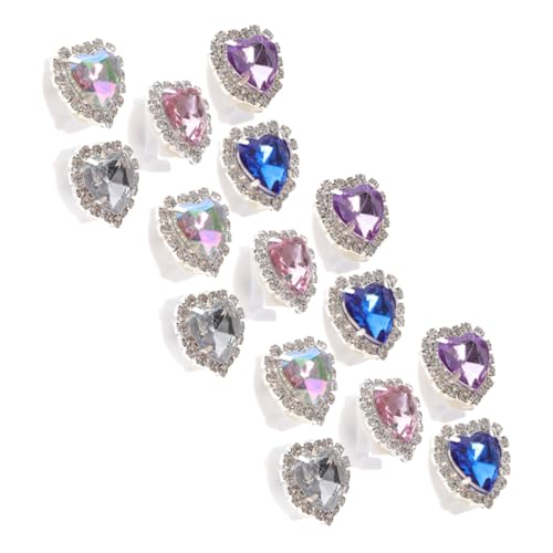 IMIKEYA 15Stücke Abnehmbare Schuhclips Glänzende Schuhschnallen mit Strasssteinen Schuhschmuck für Damen Dekorative Schuhanhänger für Partys und Hochzeiten von IMIKEYA