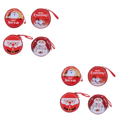 IMIKEYA 16 STK Geldbörse für Weihnachtsmünzen Weihnachtskugeln befüllbar Blut Aufkleber Weihnachts anhänger Christbaum anhänger Weihnachts-Kopfhörertasche Wickeltasche mit Reißverschluss von IMIKEYA