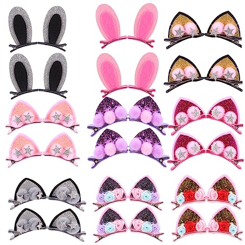 IMIKEYA 18 Stück Teiliges Hasenohren Haarspangen Niedliche Katzenohren Kopfbedeckung für Haarzubehör für Partys Geburtstage und Alltagsgebrauch IMIKEYA 18 Stück Teiliges Hasenohren Haarspangen Niedliche Katzenohren Kopfbedeckung für Haarzubehör für Partys Geburtstage und Alltagsgebrauch von IMIKEYA