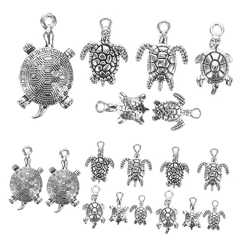 IMIKEYA 18stücke Schlüsselanhänger Schildkröte Anhänger Charms Für Diy Schmuck Zubehör Und Schlüsselbund Dekoration von IMIKEYA