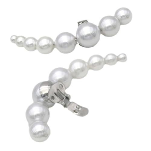 IMIKEYA 1Paar Abnehmbare Perlen Schuhclips für Damen Hochzeits Schuhanhänger für Pumps Flache Schuhe und Absätze Stilvolle Schuhdekorationen Einfache Installation und Verwendung von IMIKEYA