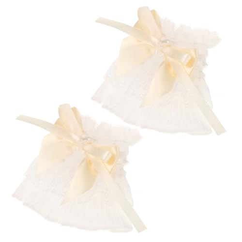 IMIKEYA 1Paar Abnehmbare Spitzenärmel für Damen Handfesseln Vielseitige Kleid Accessoires Klassischem für Hochzeiten und Besondere Anlässe von IMIKEYA