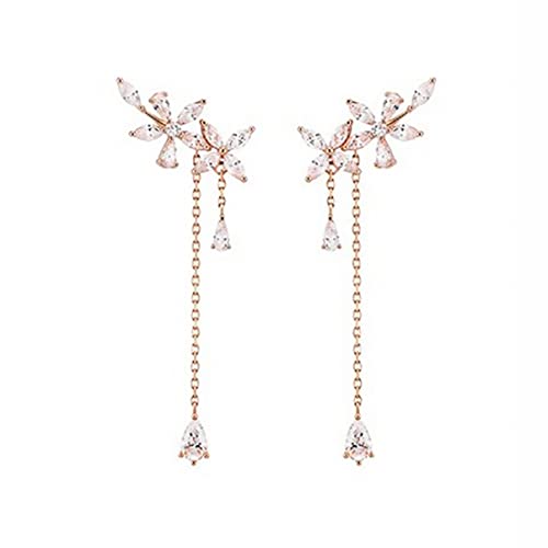 IMIKEYA 1Paar Blumenohrringe Damen Dangle Ohrringe mit Einzigartigem Blütenblatt Design für und Anlässe Leicht und Komfortabel Hochwertige Handwerkskunst von IMIKEYA