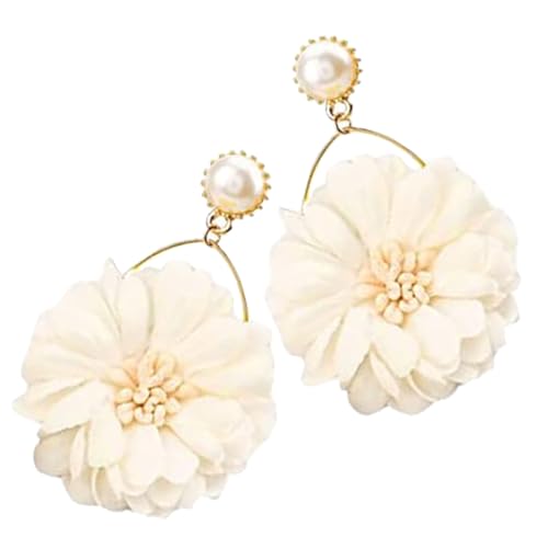 IMIKEYA 1Paar Blumenperlen Ohrhänger für Damen Stilvolle Dangle Ohrringe mit Einzigartigem Stoffdesign für Besondere Anlässe und Alltägliche Outfits Eleganter Ohrenschmuck IMIKEYA 1Paar Blumenperlen Ohrhänger für Damen Stilvolle Dangle Ohrringe mit Einzigartigem Stoffdesign für Besondere Anlässe und Alltägliche Outfits Eleganter Ohrenschmuck von IMIKEYA