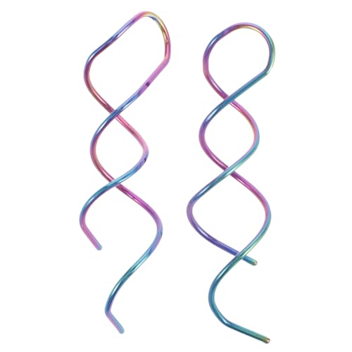 IMIKEYA 1Paar Bunte Spiral Ohrringe Einfädler mit Individuellem Design Lustige Gedrehte Ohrringe für Partys und Strandurlaube Vielseitiges Accessoire für Damen IMIKEYA 1Paar Bunte Spiral Ohrringe Einfädler mit Individuellem Design Lustige Gedrehte Ohrringe für Partys und Strandurlaube Vielseitiges Accessoire für Damen von IMIKEYA