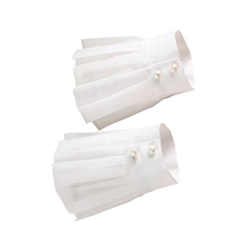 IMIKEYA Abnehmbare Damen Handgelenkmanschetten Spitze Hübsche Kleidungsaccessoires für Frauen Dekorative Hemdmanschetten für Pullover und Kleider von IMIKEYA