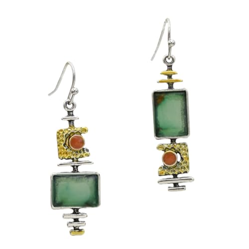 IMIKEYA Türkisfarbene Ohrringe Damen Vintage Legierungs Ohrhänger Modischer Ohrschmuck für Frauen Langlebiges Design für Partys und Anlässe IMIKEYA Türkisfarbene Ohrringe Damen Vintage Legierungs Ohrhänger Modischer Ohrschmuck für Frauen Langlebiges Design für Partys und Anlässe von IMIKEYA
