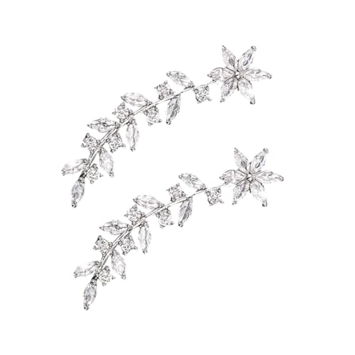 IMIKEYA 1Paar Ohrringe für Damen Minimalistische Crawler mit Strasssteinen und Blüten Design und für Hochzeiten Konzerte und Alltag IMIKEYA 1Paar Ohrringe für Damen Minimalistische Crawler mit Strasssteinen und Blüten Design und für Hochzeiten Konzerte und Alltag von IMIKEYA