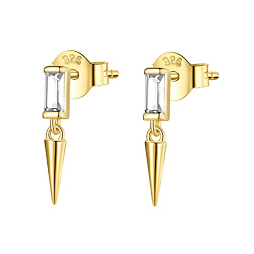 IMIKEYA Funkelnde Zirkonia Ohrstecker 925 Stück Silber Geometrisches Design Eleganter Schmuck für Frauen für Alltag und Besondere Anlässe IMIKEYA Funkelnde Zirkonia Ohrstecker 925 Stück Silber Geometrisches Design Eleganter Schmuck für Frauen für Alltag und Besondere Anlässe von IMIKEYA