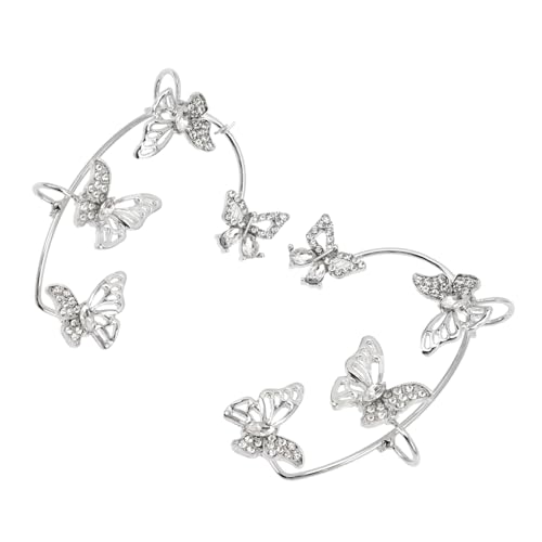 IMIKEYA 1Paar Strass Ohrclips Schmetterlinge Hohles Design für Damen Nicht Durchstochene Ohren Modeschmuck für Frauen und Mädchen Rhinestone Ohrclip Geschenkidee IMIKEYA 1Paar Strass Ohrclips Schmetterlinge Hohles Design für Damen Nicht Durchstochene Ohren Modeschmuck für Frauen und Mädchen Rhinestone Ohrclip Geschenkidee von IMIKEYA