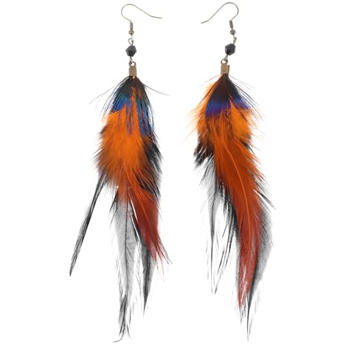 IMIKEYA 1Paar Vintage Federohrringe für Damen Exotische Tropfen Ohrringe mit Kristallperlen Leichte Boho Ohrhänger für Partys und Besondere Anlässe Einzigartiger Ethno Stil IMIKEYA 1Paar Vintage Federohrringe für Damen Exotische Tropfen Ohrringe mit Kristallperlen Leichte Boho Ohrhänger für Partys und Besondere Anlässe Einzigartiger Ethno Stil von IMIKEYA