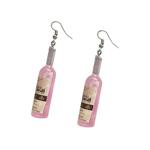 IMIKEYA 1Paar Weinflasche Ohrringe Ohrhänger Mode Ohrschmuck für Damen Zufällige Stickerfarben für Partys und Outfits von IMIKEYA