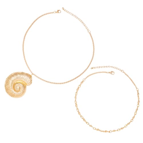 IMIKEYA 1Satz Charm Halskette Goldfarbener Anhänger für Strandpartys und Glamouröse Events Perfektes für Freundinnen und Familie von IMIKEYA