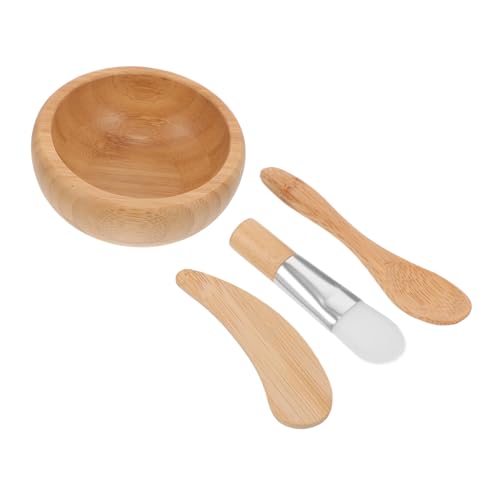 IMIKEYA 1Satz Gesichtsmasken Rührschüssel Set aus Teiliges Set mit Schale Rührspatel Pinsel und Löffel für DIY Hautpflege Masken für Entspannende Anwendungen von IMIKEYA