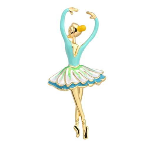 IMIKEYA Ballettmädchen Brosche Aus Legierung Dekoratives Abzeichen Für Kleidung Taschen Mützen Und Weitere Kreative Modebrosche Für Junge Mädchen Und Erwachsene von IMIKEYA