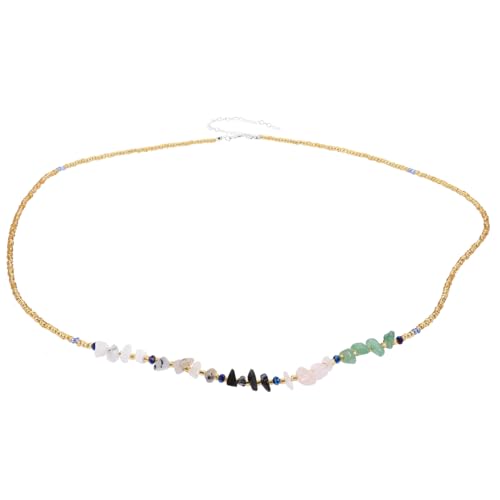 IMIKEYA Bauch Kette Mit Farbigen Perlen Handgelenkkette Körperkette Für Damen Verstellbare Bikini Kette Sommer Accessoire Für Strandpartys von IMIKEYA