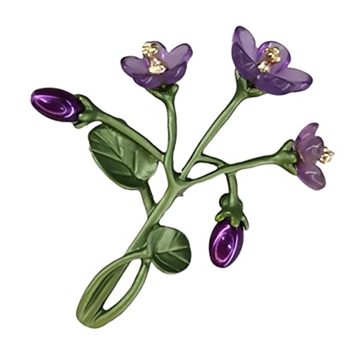 IMIKEYA Elegante Violette Blumenbrosche Für Damen Hochwertiger Anstecker Und Modisches Accessoire Für Partys Und Besonderen Anlässe Stilvolles Kleidung Zubehör von IMIKEYA