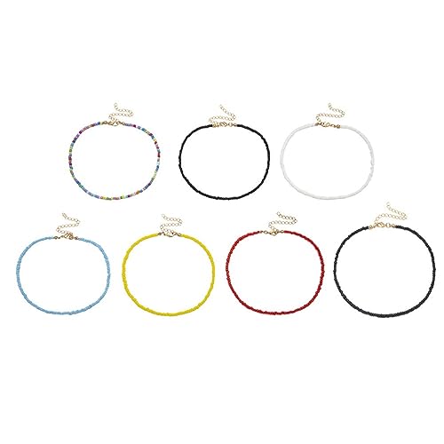 IMIKEYA Schwarze Damenhalskette Mit Reisperlen Einfache Farbkette Schlüsselbeinkette Halskettenschmuck Für Frauen Und Mädchen Kreative Damenhalskette IMIKEYA Schwarze Damenhalskette Mit Reisperlen Einfache Farbkette Schlüsselbeinkette Halskettenschmuck Für Frauen Und Mädchen Kreative Damenhalskette von IMIKEYA