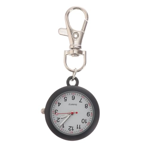 IMIKEYA Krankenschwester Taschenuhr mit Schlüsselanhänger Große Zifferblattanzeige Quarzwerk Tragbar für Alltag für Pflegekräfte Einfache Handhabung Stylisches Design von IMIKEYA