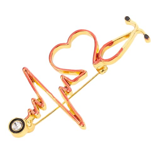 IMIKEYA Kreative Herzform Brosche Schmuckfigur Für Kleidung Einzigartiges Dekorationsaccessoire Für Partys Und Alltag Vielseitig Einsetzbar Für Taschen Hüte Schals Und Accessoires von IMIKEYA