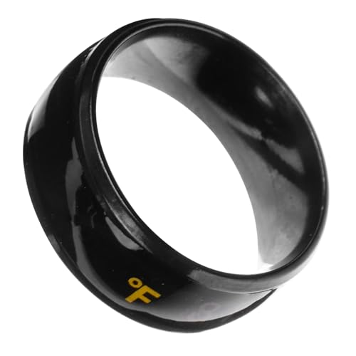 IMIKEYA 1Stück Intelligenter Temperaturanzeige Ring Titanstahl Unisex Ring Vielseitig Verlobungsring oder Ehering Perfektes für Freunde von IMIKEYA