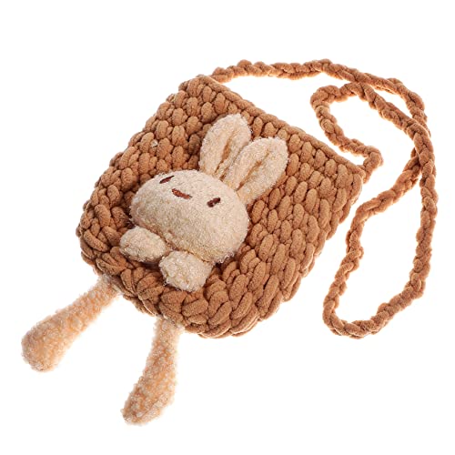 IMIKEYA 1Stück Kaninchen Umhängetasche für Mädchen Cartoon Schultertasche Hochwertigem Handgefertigt für zu Ostern für Alltag von IMIKEYA