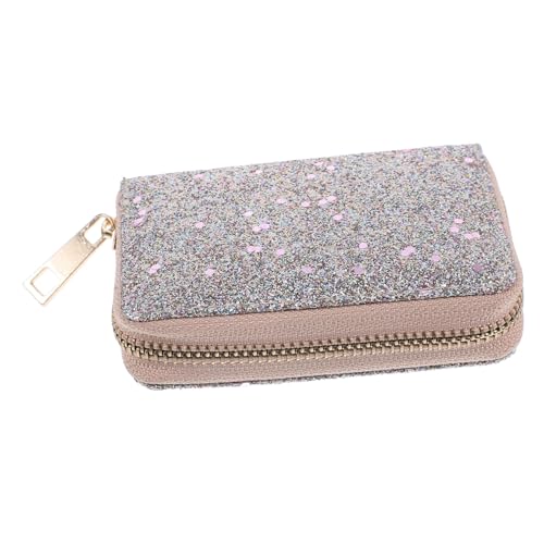 IMIKEYA Kleine Damen Geldbörse Aus Pu Material Mit Reißverschluss Münztasche Stilvolles Design Aufbewahrung Für Karten Und Bargeld Für Reisen Und Alltag von IMIKEYA