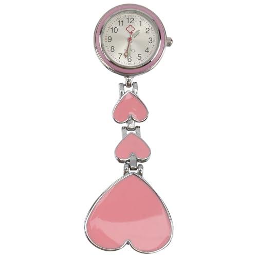 IMIKEYA Krankenschwesteruhr Analog Hängende Taschenuhr für Pflegekräfte Herzförmige Uhr für Unisex Pflege Accessoire von IMIKEYA
