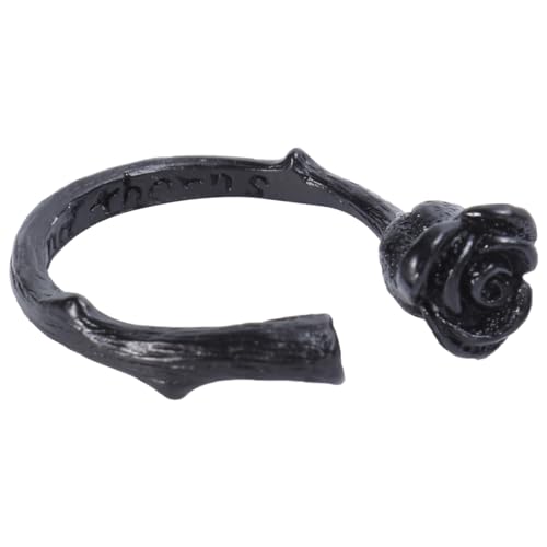 IMIKEYA 1Stück Kreativer Ring Personalisierter Einstellbarer Schmuck für Damen Lustiger Langlebiger und Leichter Ring Perfektes für Freunde und Schwarz IMIKEYA 1Stück Kreativer Ring Personalisierter Einstellbarer Schmuck für Damen Lustiger Langlebiger und Leichter Ring Perfektes für Freunde und Schwarz von IMIKEYA
